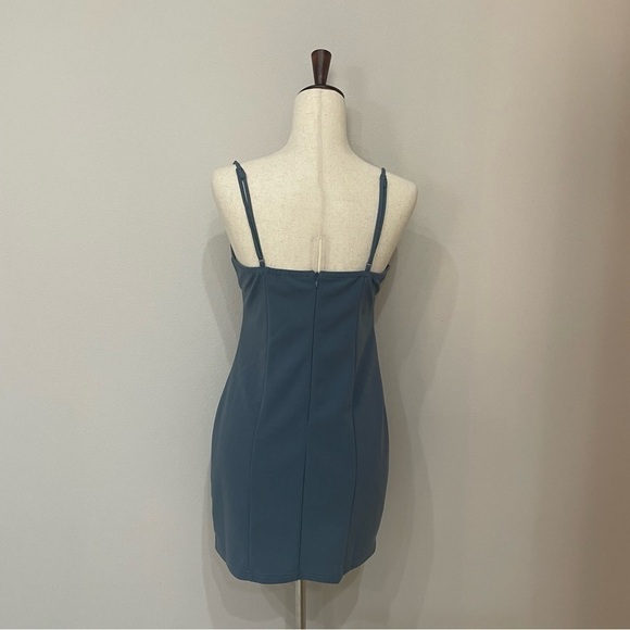 Lulus Rule Breaker Denim Blue Bodycon Mini Dress Size Medium - Picture 7 of 13